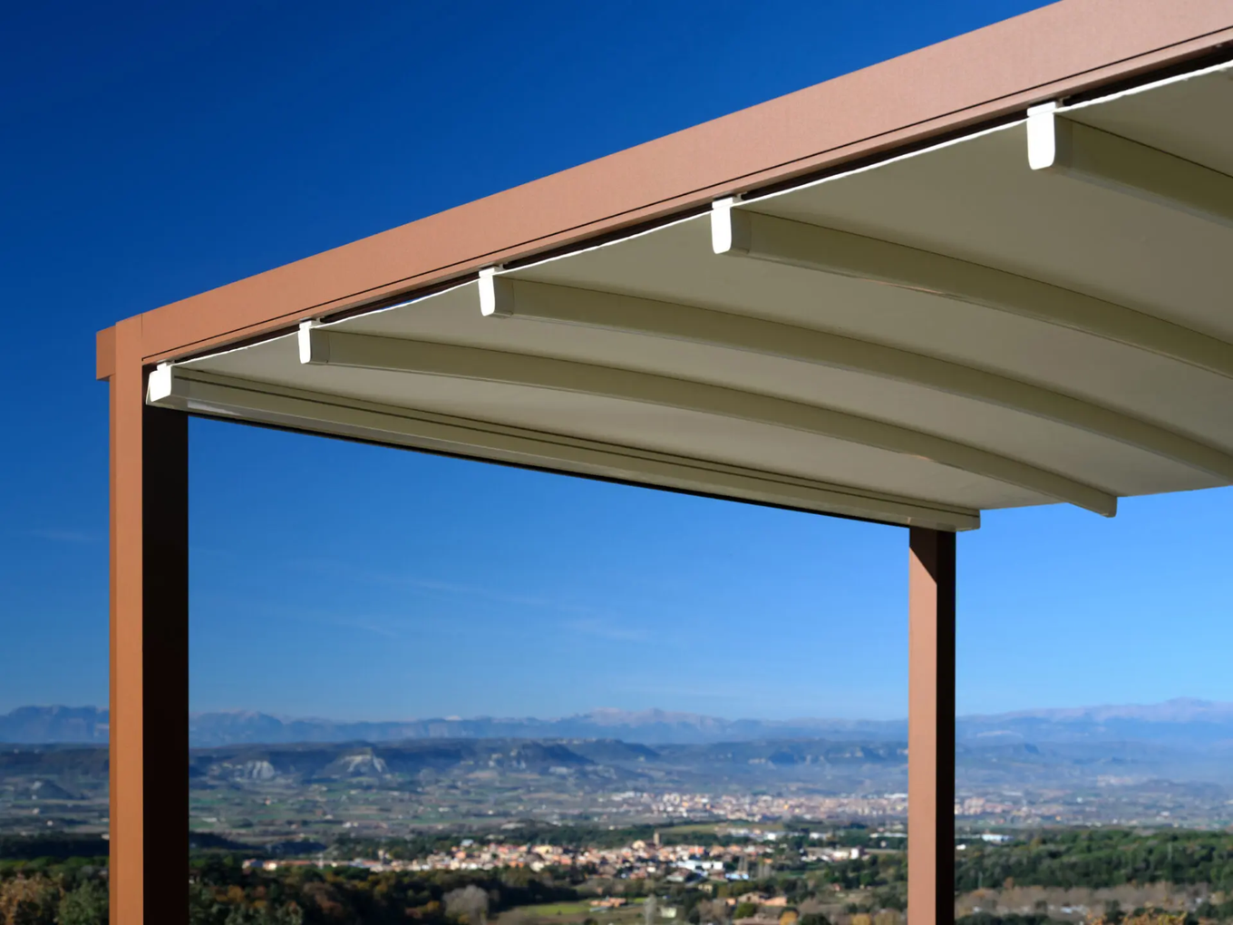 KEPLAN - Pergola Piana con Telo Retraibile