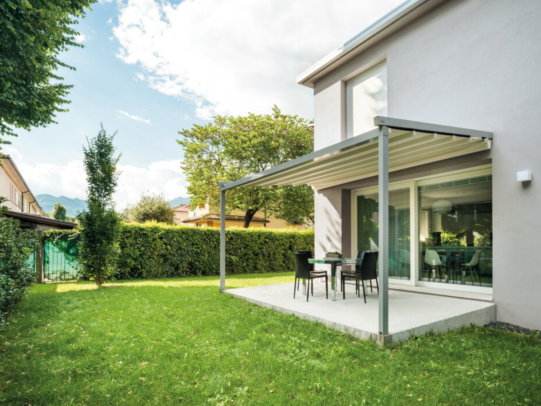 JEANS – Pergola Addossata con Telo Retraibile