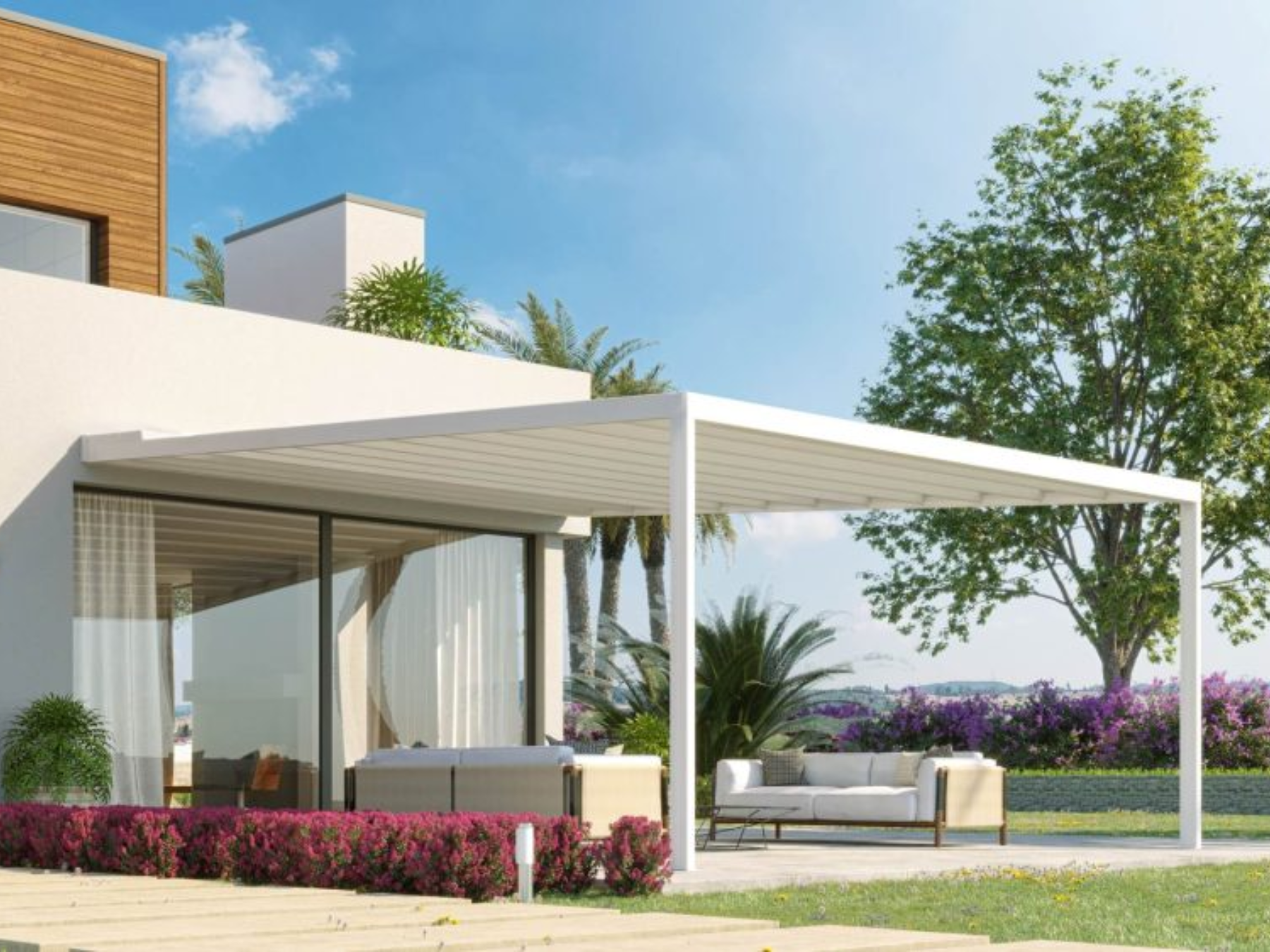 SKYCOVER - Pergola con Telo Retraibile