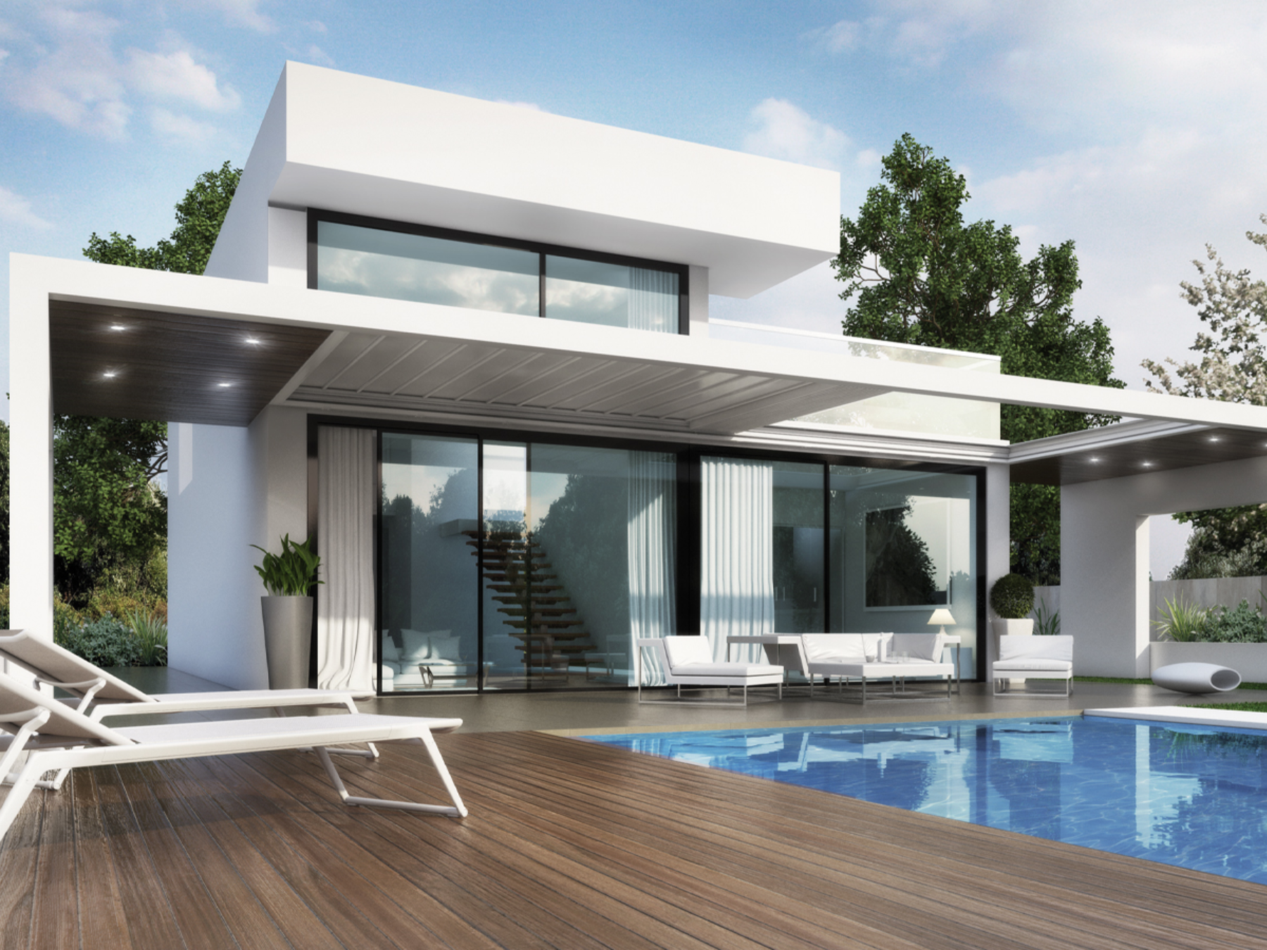 ARMONIA - Pergola Piana con Telo Retraibile