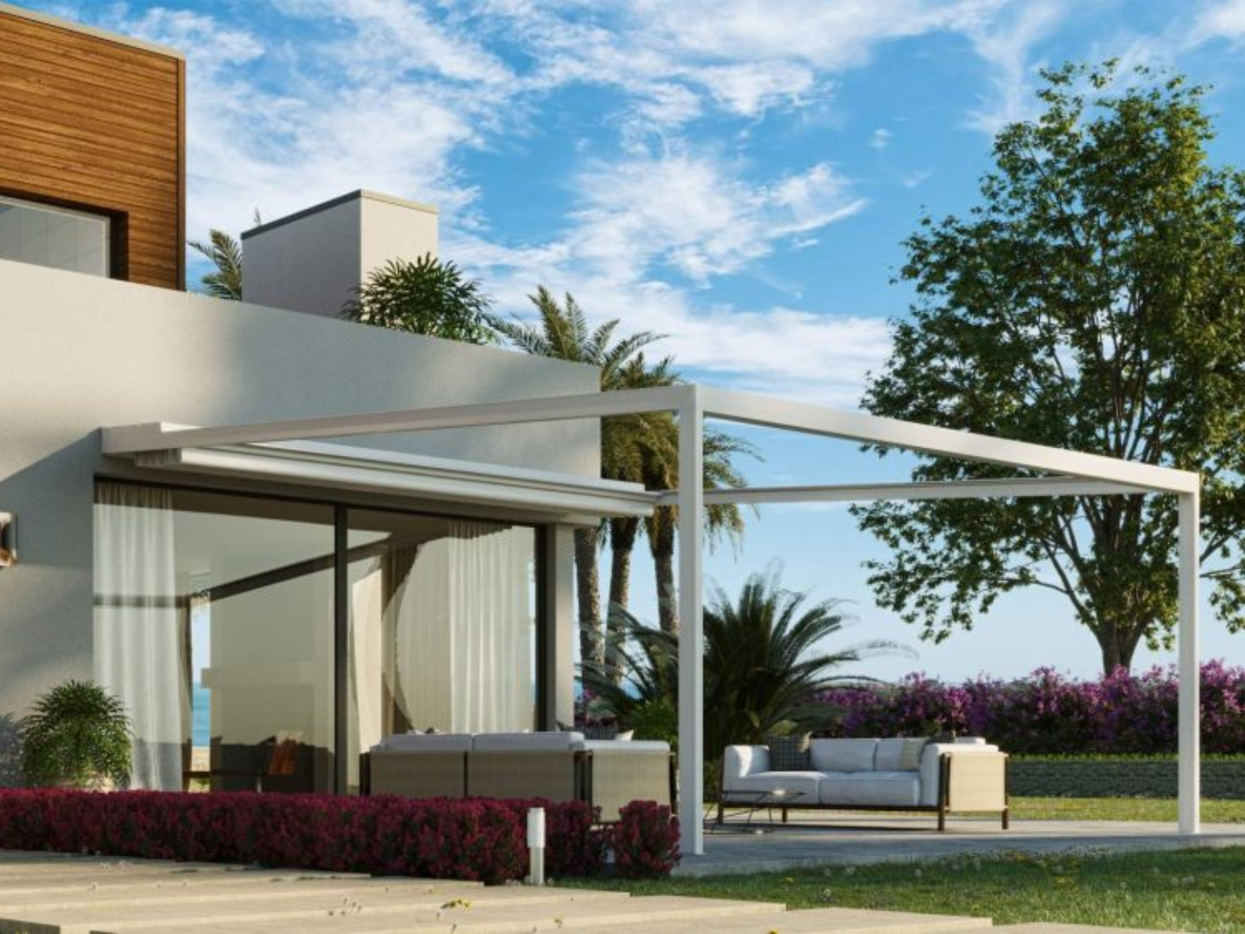 SKYCOVER - Pergola con Telo Retraibile