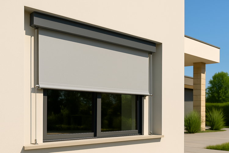 Tenda a caduta con cavi d'acciaio